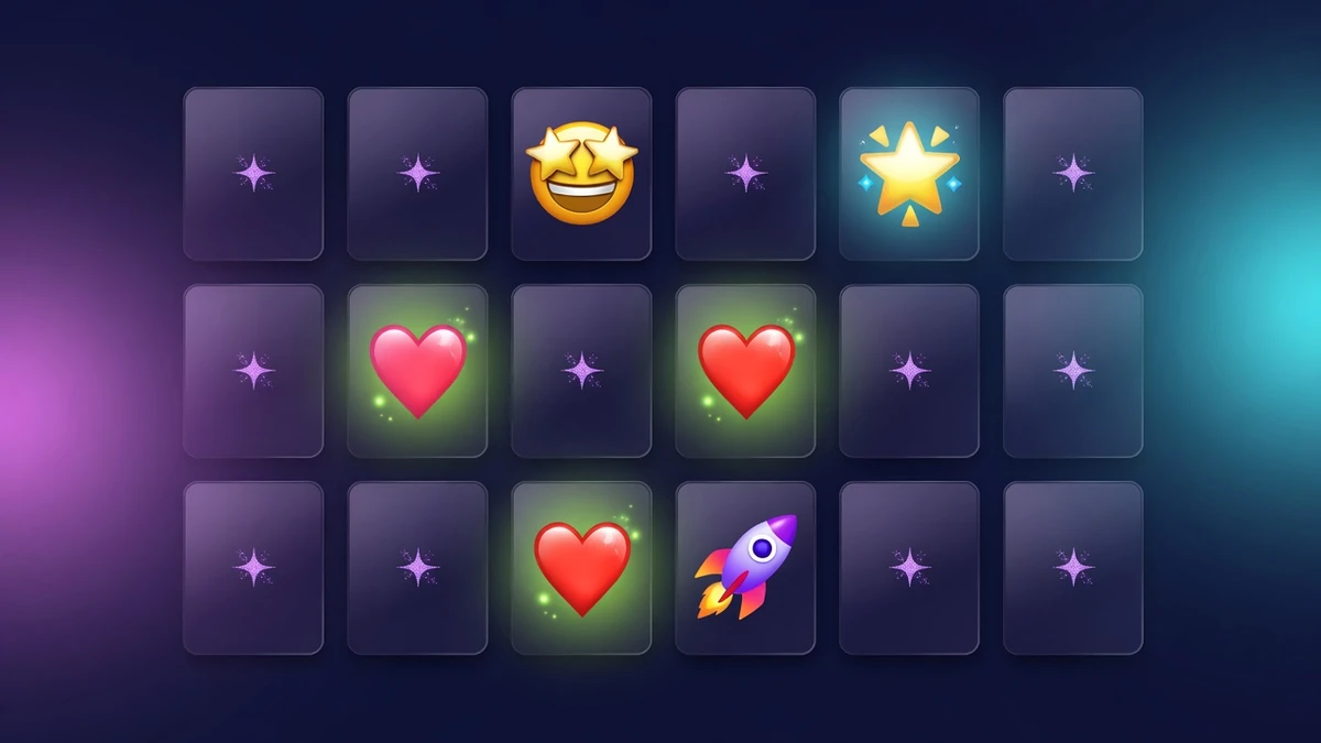 Emoji Match: Clear Eight Pairs Against the Clock