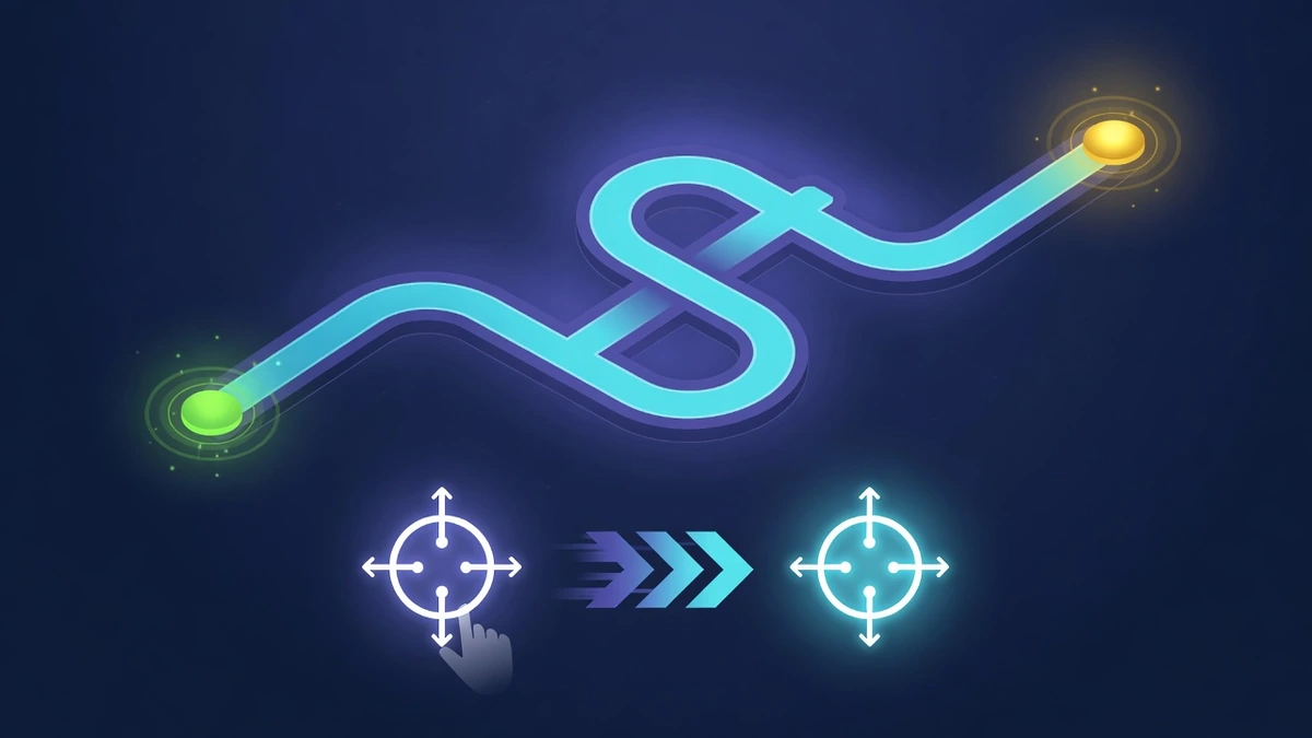 Mirror Tracing Test: Follow the Line With a Reversed Hand