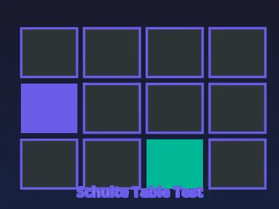 Schulte Table: ฝึกสมาธิและพัฒนาการมองเห็นรอบข้าง