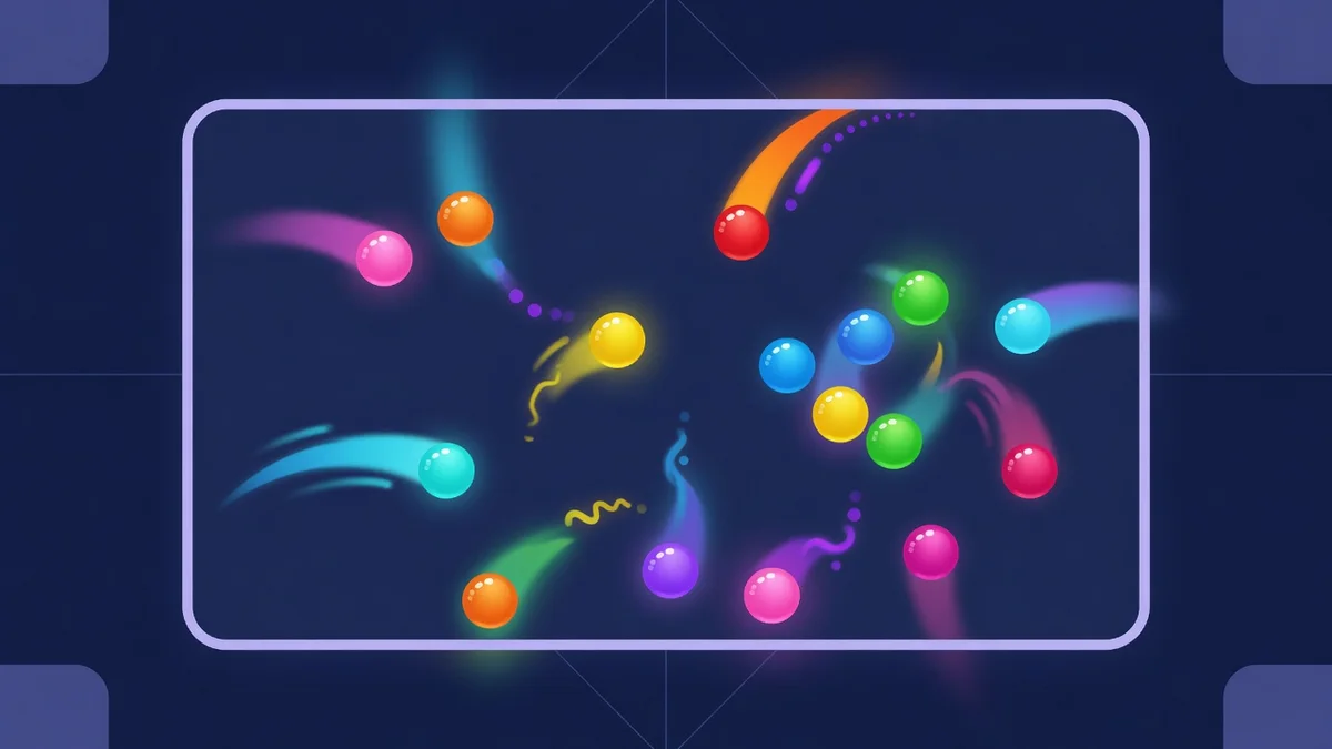Dynamic Visual Acuity Test: Count the Bouncing Balls